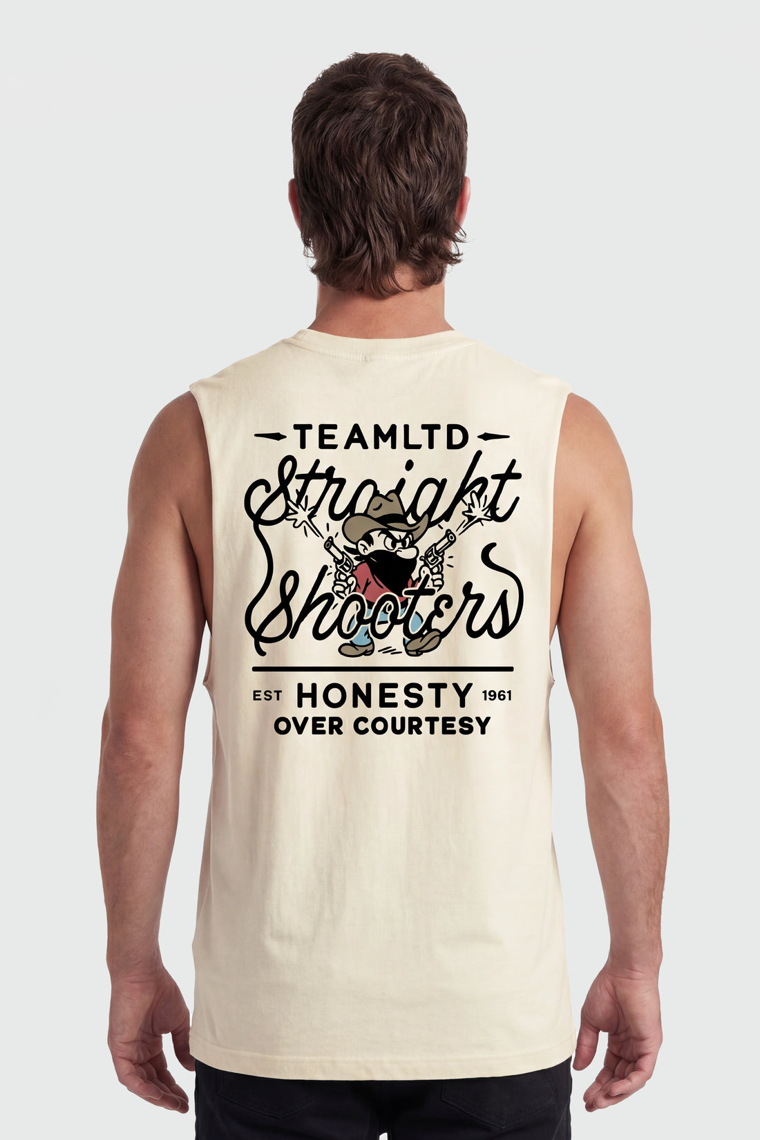 Straight Shooter Aussie Tank Tank Top - Back
