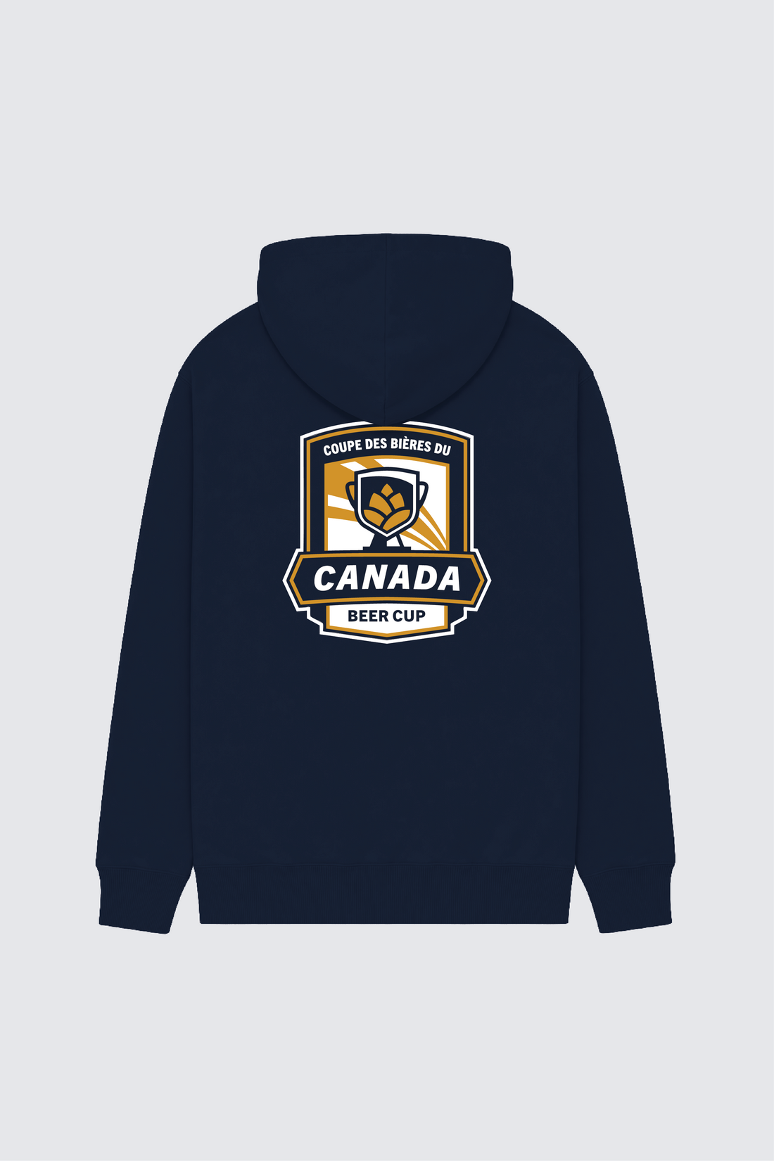 Canada Beer Cup Hoodie - Navy - Back