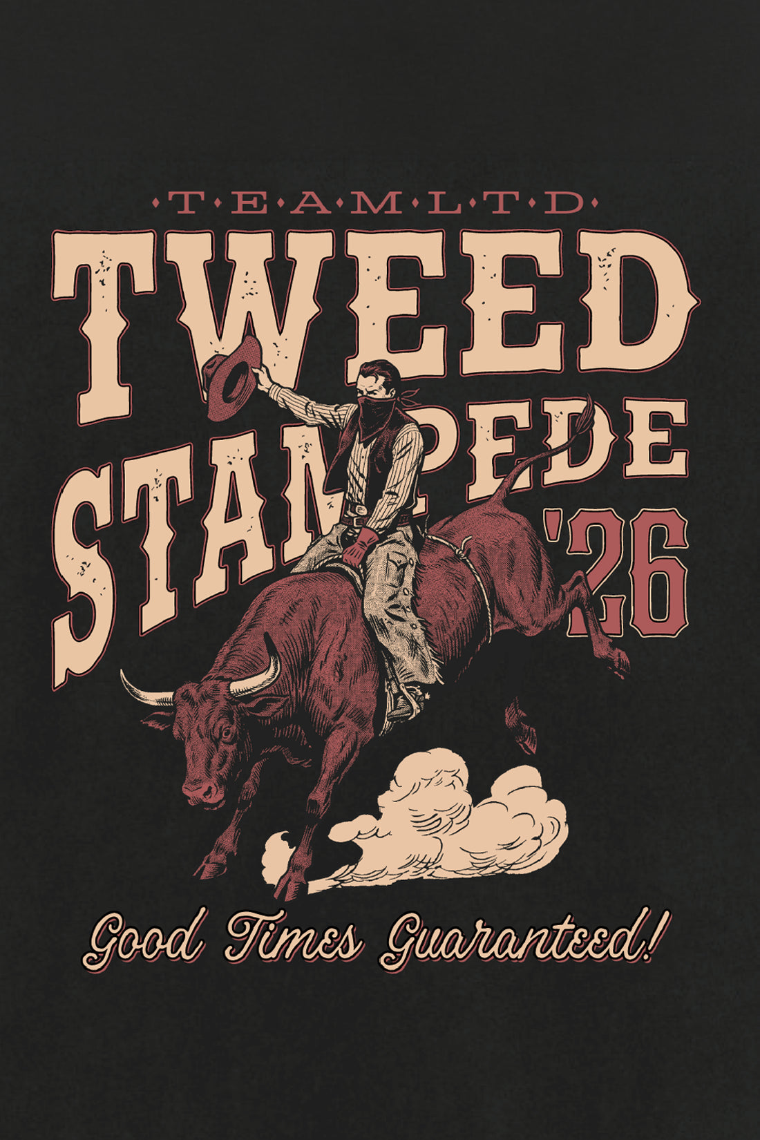 Tweed Stampede Tee - Black, alternate